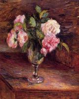 Pissarro, Camille - Roses in a Glass